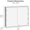 Acrimet Key Cabinet Organizer 256 Positions with Lock (Wall Mount) (256 Multicolored Tags Included) (Beige Cabinet)