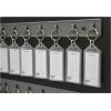 Acrimet Key Cabinet Organizer 64 Positions with Lock (Wall Mount) (64 Smoke Tags Included) (Black Cabinet)