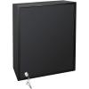 Acrimet Key Cabinet Organizer 96 Positions with Lock (Wall Mount) (96 Smoke Tags Included) (Black Cabinet)