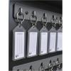 Acrimet Key Cabinet Organizer 96 Positions with Lock (Wall Mount) (96 Smoke Tags Included) (Black Cabinet)