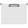 Acrimet Landscape Hanging File Folder Clipboard – Letter Size MDF Board with Low Profile Clip & Side Hooks – Fits File Drawers, Boxes & Cabinets – White Front with Black Hooks – 6 Pack