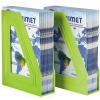 Acrimet Magazine File Holder, Durable Rack, Space-Saving Organizer (Plastic) (Green Citrus Color) (2 Pack)