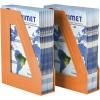 Acrimet Magazine File Holder, Durable Rack, Space-Saving Organizer (Plastic) (Orange Color) (2 Pack)
