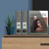 Acrimet Magazine File Holder, Durable Rack, Space-Saving Organizer (Plastic) (Smoke Color) (2 pack)(Smoke)