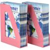Acrimet Magazine File Holder, Durable Rack, Space-Saving Organizer (Plastic) (Solid Pink Color) (2 pack)