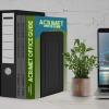 Acrimet Metal Bookends, Jumbo Size 9″ H x 4″ W x 4-1/2″ D, Non-Skid Book Stand for Shelves, Heavy Duty Book Stopper, Black, 1 Pair