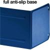 Acrimet Metal Bookends, Jumbo Size 9″ H x 4″ W x 4-1/2″ D, Non-Skid Book Stand for Shelves, Heavy Duty Book Stopper, Deep Blue, 1 Pair