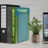 Acrimet Metal Bookends, Jumbo Size 9″ H x 4″ W x 4-1/2″ D, Non-Skid Book Stand for Shelves, Heavy Duty Book Stopper, Pink, 1 Pair(Green)