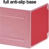 Acrimet Metal Bookends, Jumbo Size 9″ H x 4″ W x 4-1/2″ D, Non-Skid Book Stand for Shelves, Heavy Duty Book Stopper, Pink, 1 Pair(Pink)
