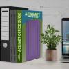 Acrimet Metal Bookends, Jumbo Size 9″ H x 4″ W x 4-1/2″ D, Non-Skid Book Stand for Shelves, Heavy Duty Book Stopper, Pink, 1 Pair(Purple)
