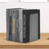 Acrimet Metal Bookends, Jumbo Size 9″ H x 4″ W x 4-1/2″ D, Non-Skid Book Stand for Shelves, Heavy Duty Book Stopper, Silver, 1 Pair(Silver)