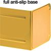 Acrimet Metal Bookends, Jumbo Size 9″ H x 4″ W x 4-1/2″ D, Non-Skid Book Stand for Shelves, Heavy Duty Book Stopper, Yellow, 1 Pair