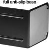 Acrimet Metal Bookends, Non-Skid Book Stand for Shelves, Heavy Duty Book Stopper, 6-7/8″ H x 4″ W x 4-1/2“ D, Silver, 1 Pair(Black)
