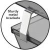 Acrimet Metal Support Brackets – Refill Set for Acrimet Facility Letter Trays, Sturdy Metal Construction, Silver Color, 4 Pieces (Adds 1 Level)