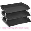 Acrimet Metal Support Brackets – Refill Set for Acrimet Facility Letter Trays, Sturdy Metal Construction, Silver Color, 4 Pieces (Adds 1 Level)