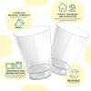 Acrimet Plastic Cup, Reusable, 10oz | 300ml, Tumbler Water, Machine Washable, Stackable Beverage Tumblers, Drinking Cup, Shatterproof, Durable (Clear Crystal Color) (Set of 10)