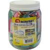 Acrimet Plastic Key Tag with Metal Ring and Label Window (Assorted Colors) (24 Pack)(120 pack)