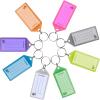 Acrimet Plastic Key Tag with Metal Ring and Label Window (Assorted Colors) (24 Pack)(120 pack)