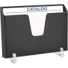 Acrimet Pocket File Holder Horizontal Design Brochure Display (for Wall Mount or Countertop Use) (Removable Supports Included) (Letter Size) (Black Color)