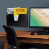 Acrimet Pocket File Holder Horizontal Design Brochure Display (for Wall Mount or Countertop Use) (Removable Supports Included) (Letter Size) (Black Color)