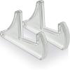 Acrimet Pocket File Holder Horizontal Design Brochure Display (for Wall Mount or Countertop Use) (Removable Supports Included) (Letter Size) (Clear Crystal Color)