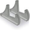 Acrimet Pocket File Holder Horizontal Design Brochure Display (for Wall Mount or Countertop Use) (Removable Supports Included) (Letter Size) (Smoke Color)