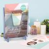 Acrimet Pocket File Holder Vertical Design Brochure Display (for Wall Mount or Countertop Use) (Removable Supports Included) (Letter Size) (Clear Blue Color)