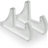 Acrimet Pocket File Holder Vertical Design Brochure Display (for Wall Mount or Countertop Use) (Removable Supports Included) (Letter Size) (Clear Crystal Color)