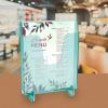 Acrimet Pocket File Holder Vertical Design Brochure Display (for Wall Mount or Countertop Use) (Removable Supports Included) (Letter Size) (Clear Green Color)