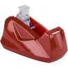 Acrimet Premium Desktop Tape Dispenser Jumbo, Plastic, Non-Skid Base (Heavy Duty) (Red Color)