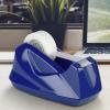 Acrimet Premium Desktop Tape Dispenser, Plastic, Non-Skid Base (Heavy Duty) (Deep Blue Color)