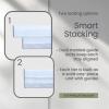 Acrimet Stackable Letter Tray, 2 Tier Front Load Desktop File Organizer, A4 Letter Size, Plastic, Clear Crystal