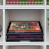 Acrimet Stackable Letter Tray 2 Tier Side Load, Plastic, Desktop File Organizer (Black Color)
