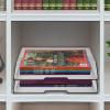 Acrimet Stackable Letter Tray 2 Tier Side Load, Plastic, Desktop File Organizer (Clear Crystal Color)