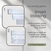 Acrimet Stackable Letter Tray, 3 Tier Front Load Desktop File Organizer, A4 Letter Size, Plastic, Clear Crystal