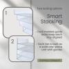 Acrimet Stackable Letter Tray, 4 Tier Front Load Desktop File Organizer, A4 Letter Size, Plastic, Clear Crystal