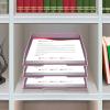 Acrimet Stackable Letter Tray Front Load, Letter Size, Plastic, Solid Purple Color, 1 Unit(Solid Purple Color)