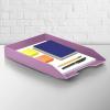 Acrimet Stackable Letter Tray Front Load, Letter Size, Plastic, Solid Purple Color, 1 Unit(Solid Purple Color)