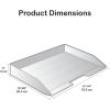 Acrimet Stackable Letter Tray Single Side Load, Plastic, Desktop File Organizer (Clear Green Color) (1 Unit)