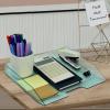 Acrimet Stackable Letter Tray Single Side Load, Plastic, Desktop File Organizer (Clear Green Color) (1 Unit)