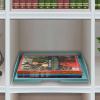 Acrimet Stackable Letter Tray Single Side Load, Plastic, Desktop File Organizer (Solid Green Color) (1 Unit)