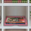 Acrimet Stackable Letter Tray Single Side Load, Plastic, Desktop File Organizer (Solid Pink Color) (1 Unit)