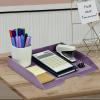 Acrimet Stackable Letter Tray Single Side Load, Plastic, Desktop File Organizer (Solid Purple Color) (1 Unit)