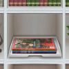 Acrimet Stackable Letter Tray Single Side Load, Plastic, Desktop File Organizer (White Color) (1 Unit)