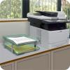 Acrimet Traditional 2 Tier Letter Tray, Front Load Design, A4 Letter Size, Desktop Organizer (Plastic) (Clear Green Color)