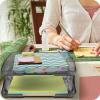 Acrimet Traditional 2 Tier Letter Tray, Front Load Design, A4 Letter Size, Desktop Organizer (Plastic) (Smoke Color)