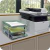 Acrimet Traditional 3 Tier Letter Tray, Front Load Design, A4 Letter Size, Desktop Organizer (Plastic) (Clear Green Color)(Clear Green)