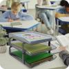 Acrimet Traditional 3 Tier Letter Tray, Front Load Design, A4 Letter Size, Desktop Organizer (Plastic) (Smoke Color)