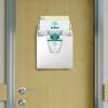Acrimet Vertical Triple File Folder Holder Organizer, File Sorter (Plastic) (White Color)