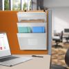 Acrimet Wall Mount Pocket File Organizer Holder (Hangers Included) (White Color) (3 Pack)